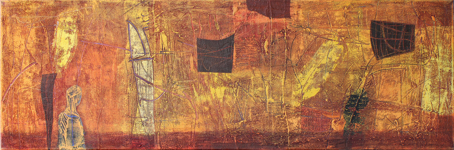 Sunset Hunter Plamen Bibeschkov Original painting for sale