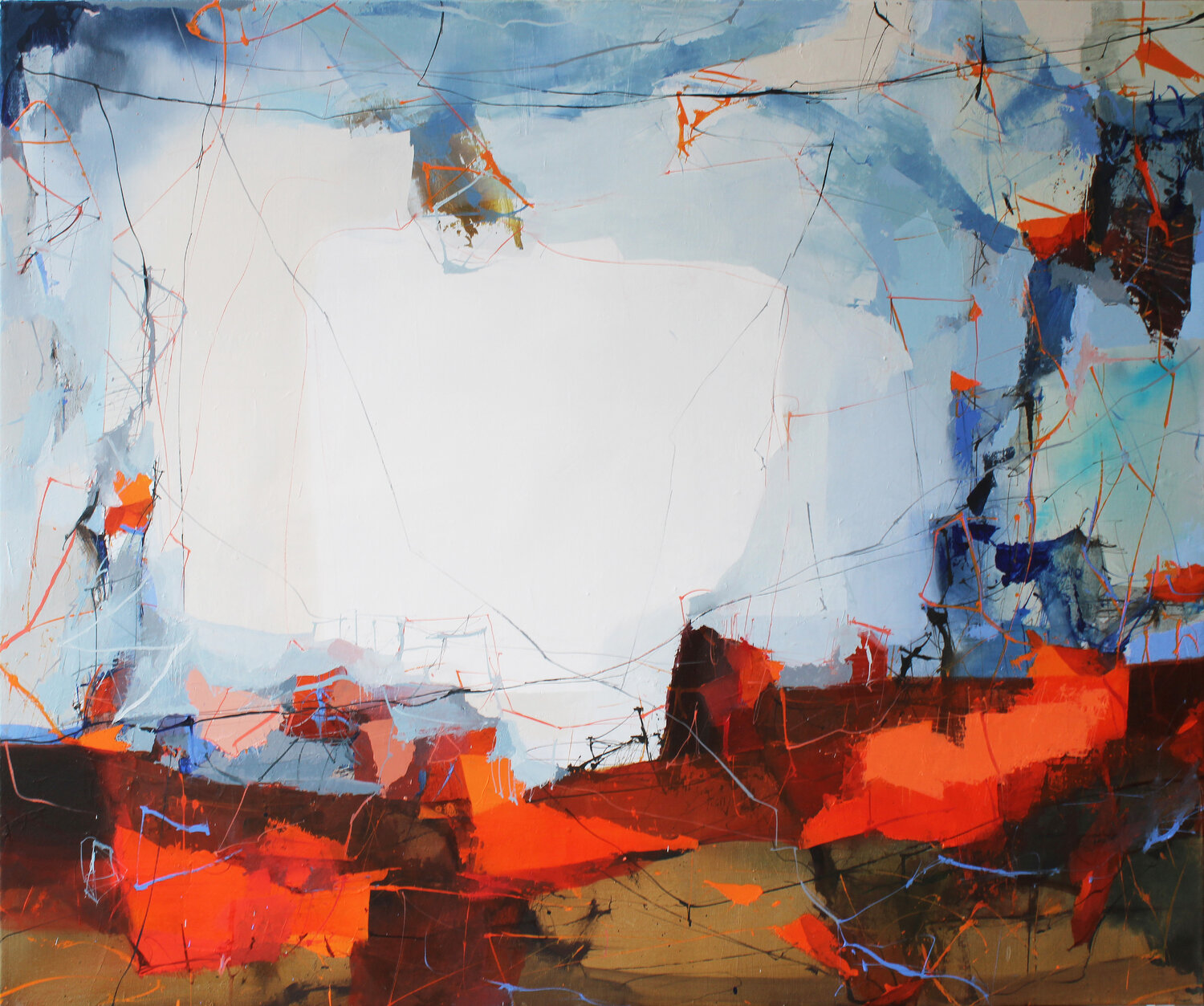 Vergessene Ufer Plamen Bibeschkov Original painting for sale