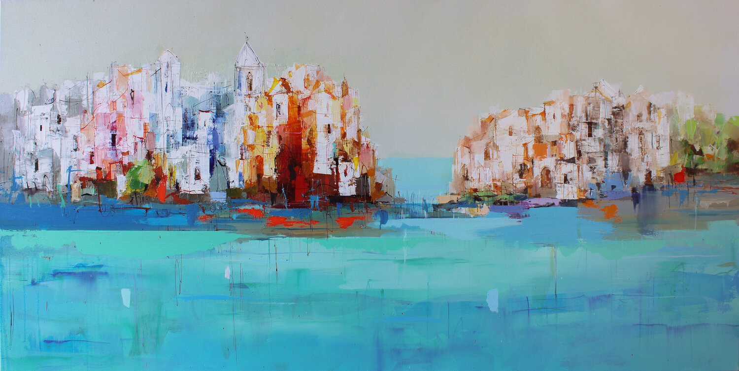 Beaulieu-sur-Mer Plamen Bibeschkov Original painting for sale