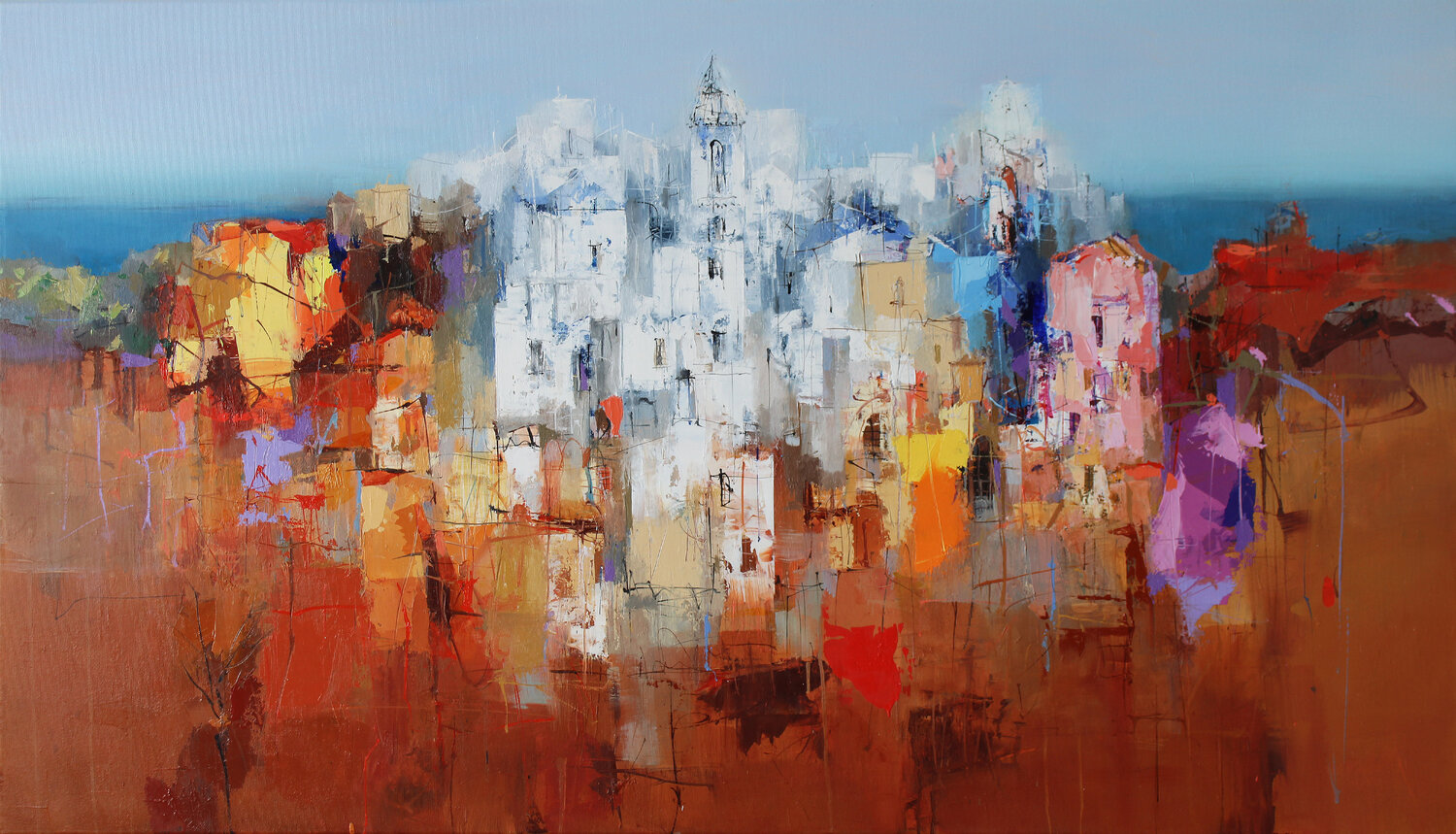 La mémoire du Sud Plamen Bibeschkov Original painting for sale