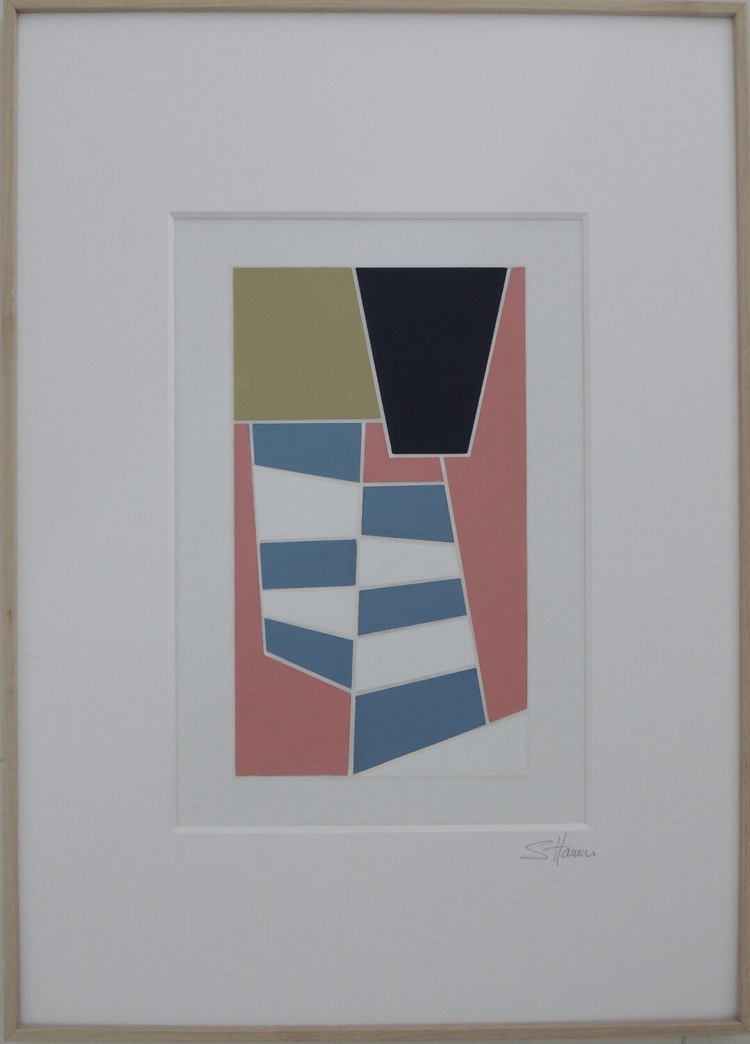 Juxtaposed Sylvie Hamou Original painting for sale