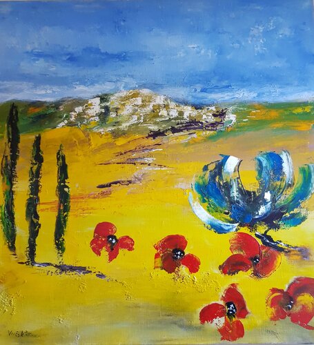 Gaieté Provençale by Beatrice Van Ez-Le Perru, Painting for Sale on Select