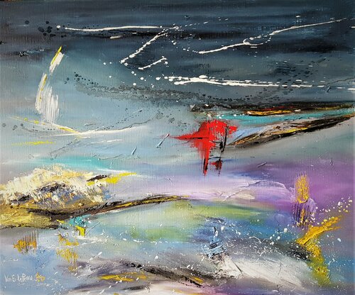 La Balise Rouge by Beatrice Van Ez-Le Perru, Painting for Sale on Select