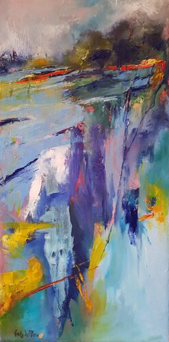 Coule l'Aven by Beatrice Van Ez-Le Perru, Painting for Sale on Select