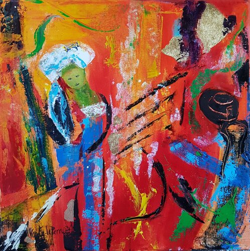Festival de Cornouaille by Beatrice Van Ez-Le Perru, Painting for Sale on Select