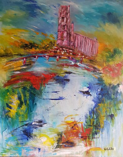 Sainte Cécile d'ALBI by Beatrice Van Ez-Le Perru, Painting for Sale on Select