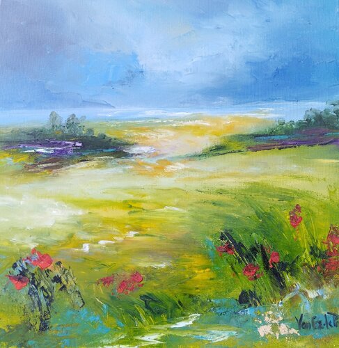 L' été est arrivé by Beatrice Van Ez-Le Perru, Painting for Sale on Select