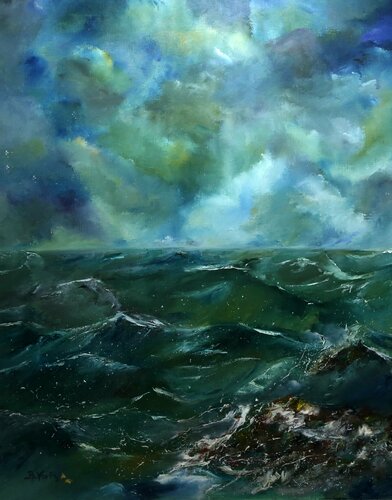 AR  MOR  II by Beatrice Van Ez-Le Perru, Painting for Sale on Select