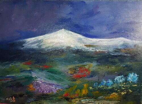 Le Mont Ventoux by Beatrice Van Ez-Le Perru, Painting for Sale on Select