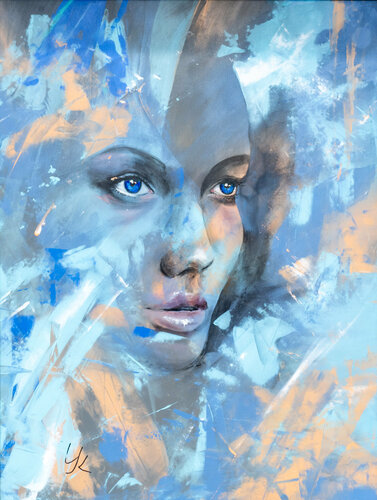 ***Blue EYES*** by Yuriy Kraft, Painting for Sale on Select