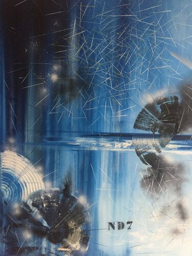 La nuit des Drakkars 7 by Patrick Marin, Painting for Sale on Select