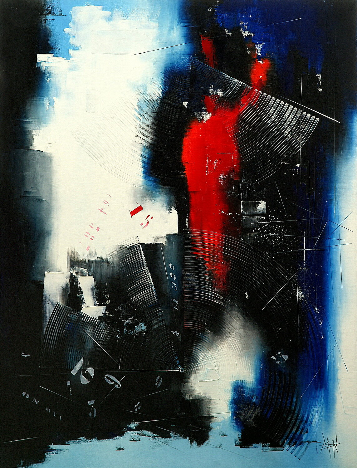 MAGNETIQUE 50 Patrick Marin Original painting for sale