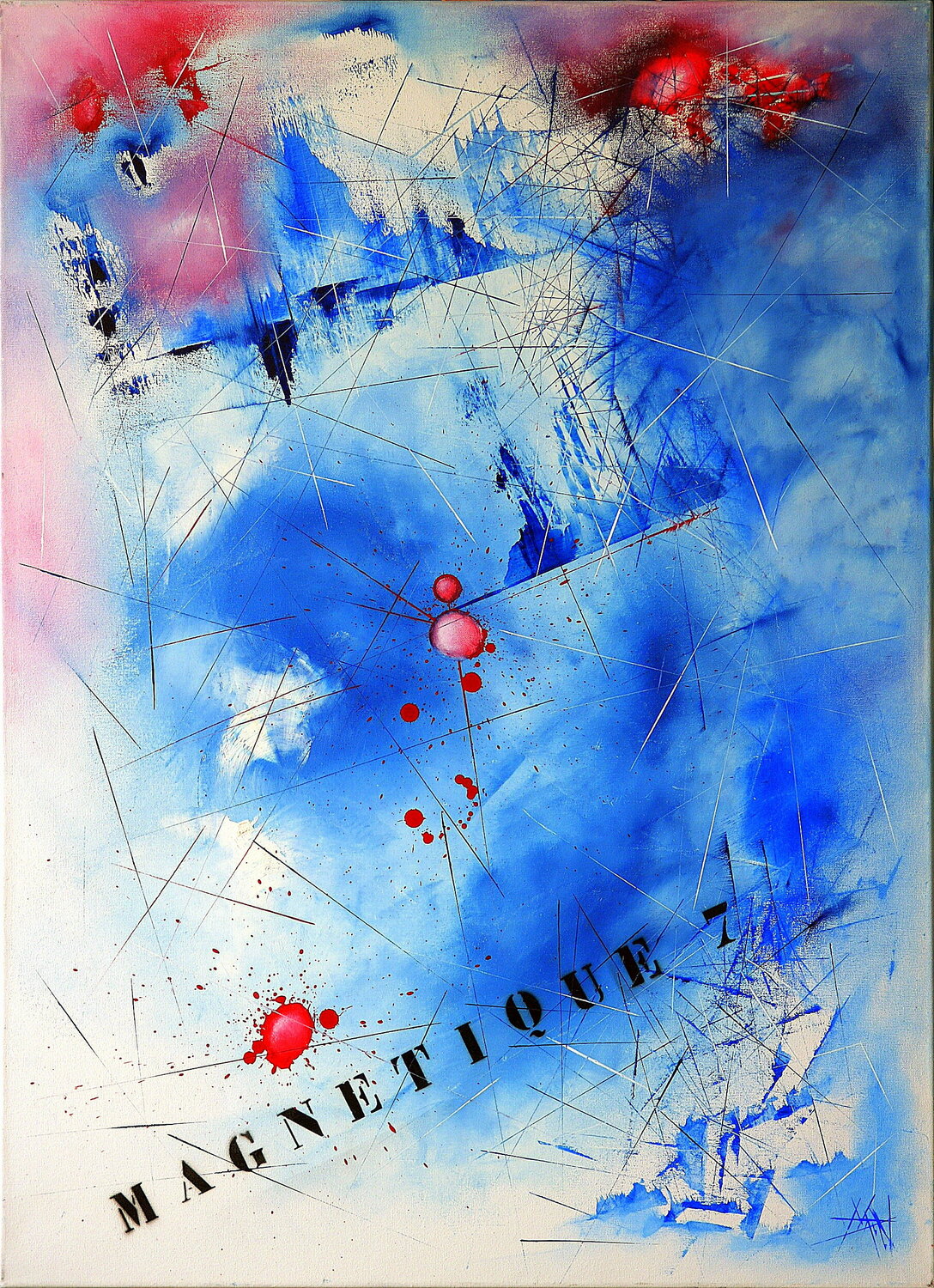 MAGNETIQUE 7 Patrick Marin Original painting for sale