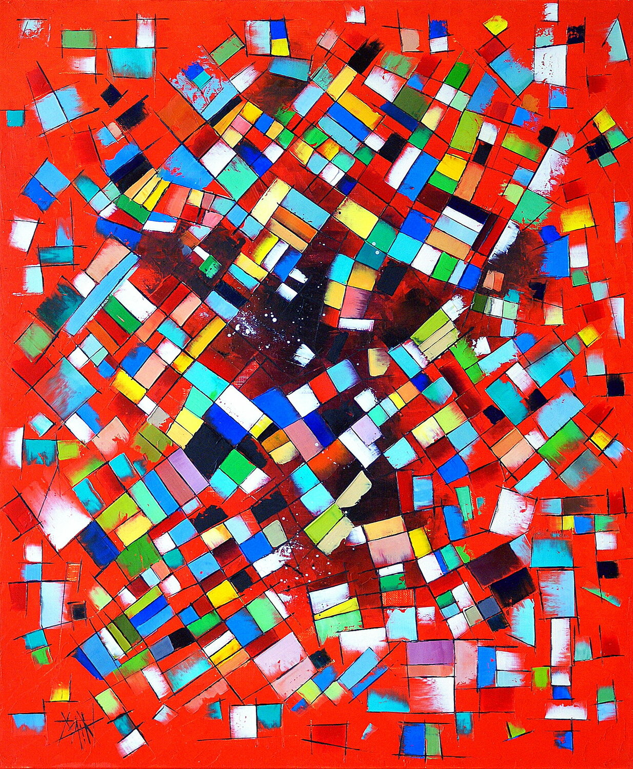 SEVENTIES 05 Patrick Marin Original painting for sale