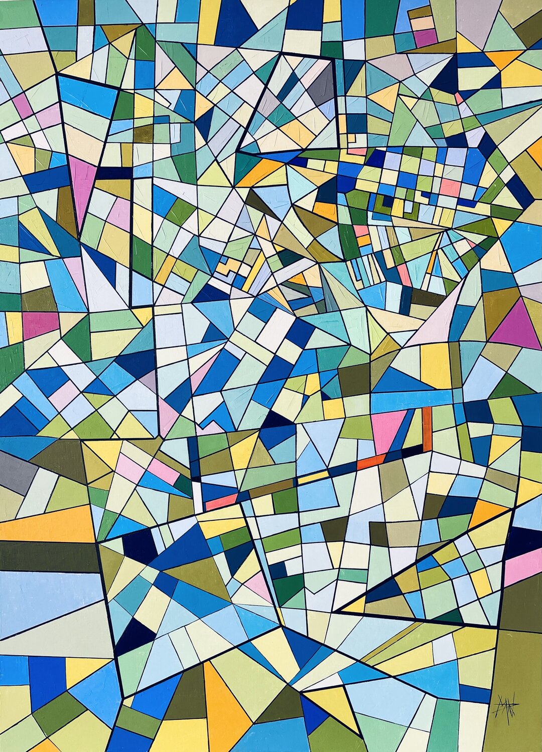 SEVENTIES 020 Patrick Marin Original painting for sale