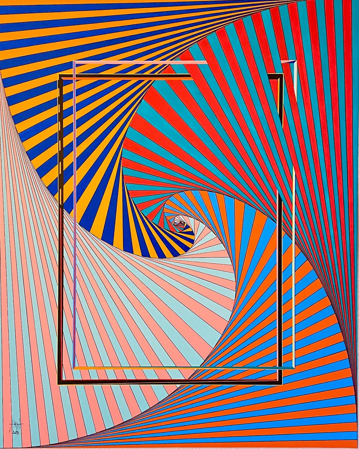SEVENTIES 136 Patrick Marin Original painting for sale