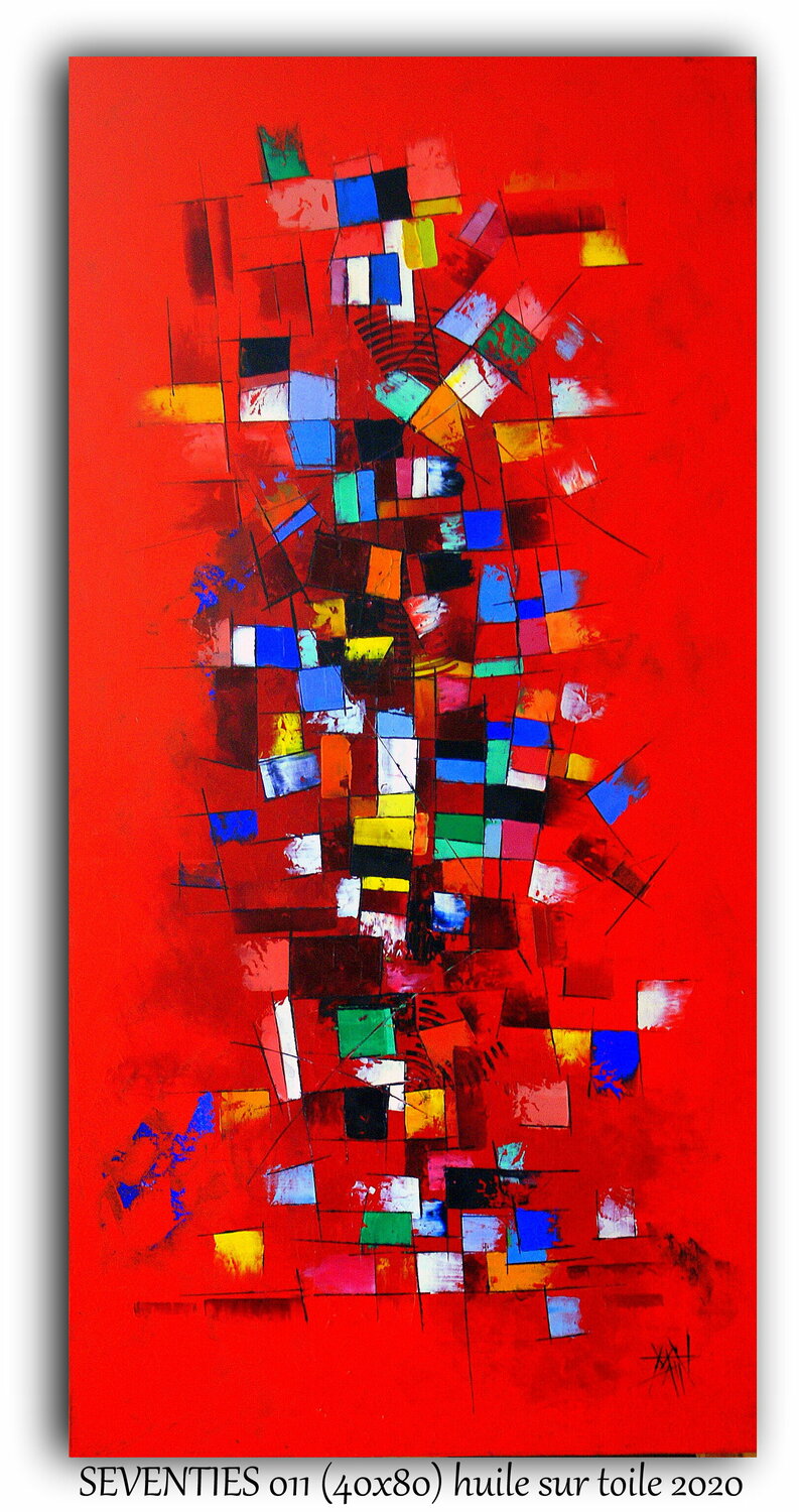 SEVENTIES 011 Patrick Marin Original painting for sale
