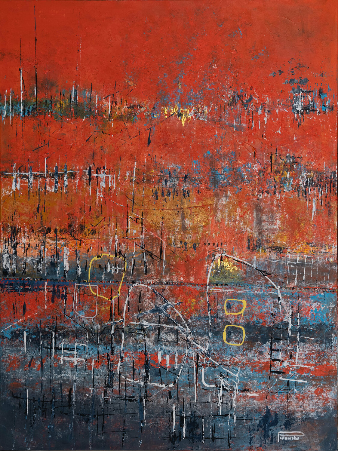 Tales from the secret garden III Daria Podemska Original painting for sale