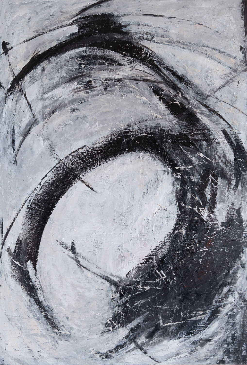 Monochrome poem IV Daria Podemska Original painting for sale