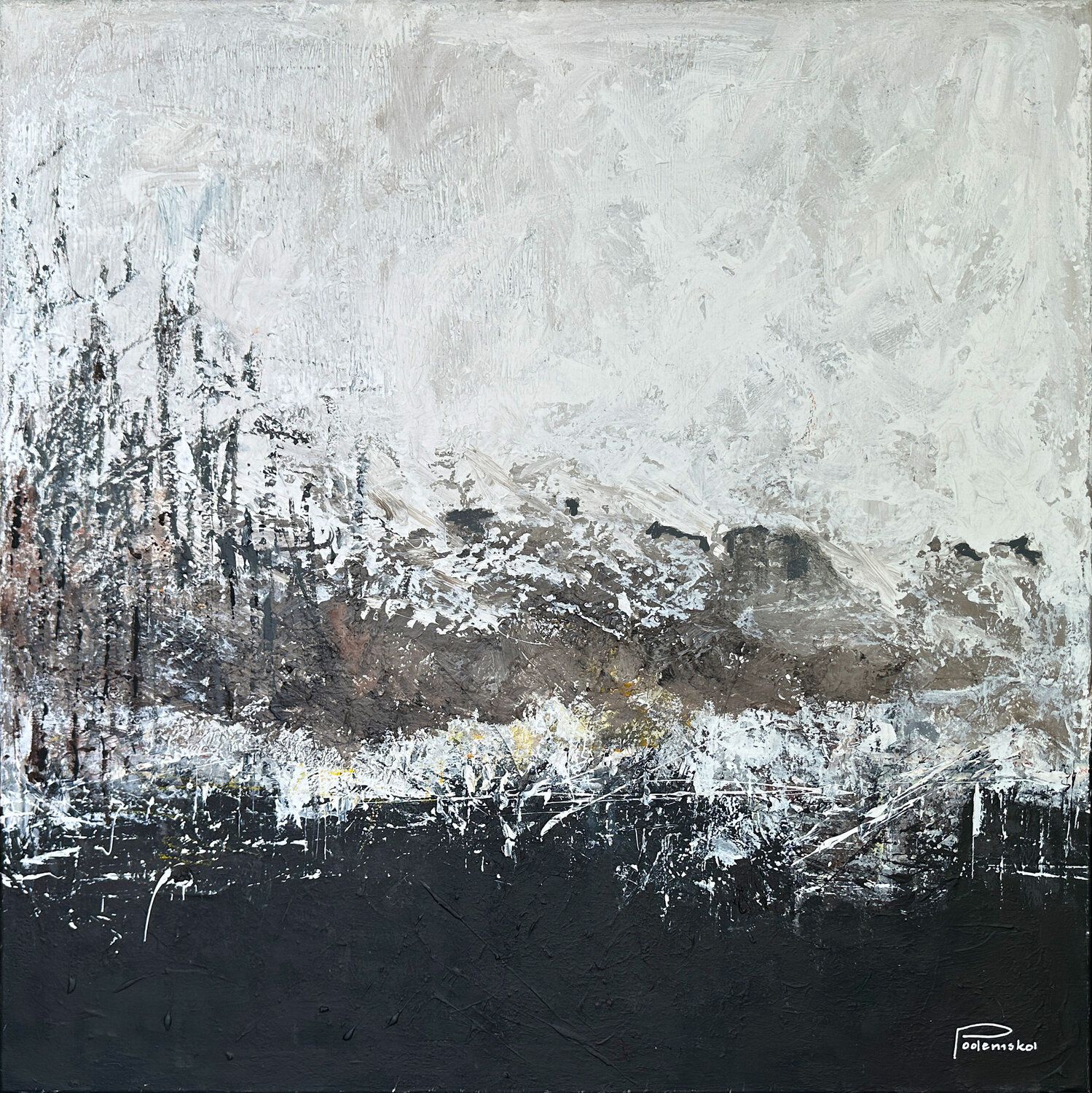 Tranquility of a Moment VIII Daria Podemska Original painting for sale