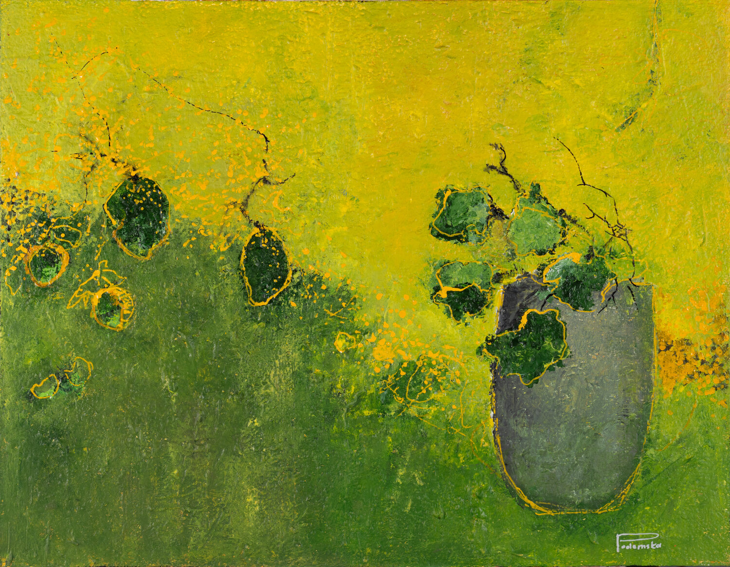 Tales from the secret garden XII Daria Podemska Original painting for sale