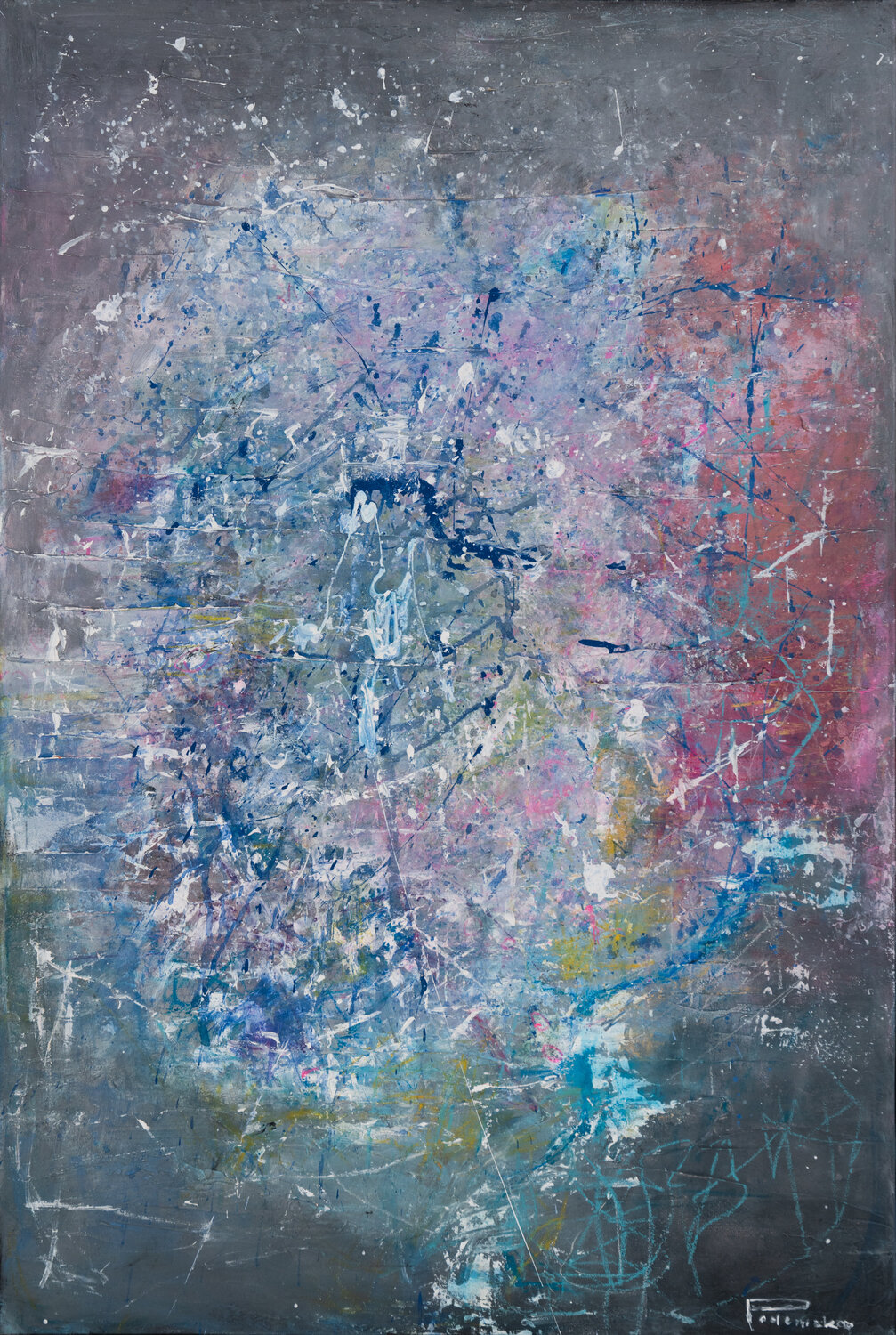 Tranquility of a Moment IX Daria Podemska Original painting for sale
