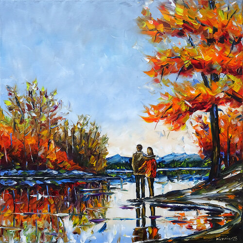 In der Stille des Herbstes by Mirek Kuzniar, Painting for Sale on Select
