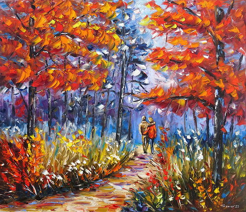 An einem Herbstmorgen by Mirek Kuzniar, Painting for Sale on Select