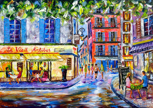 Altes Antibes by Mirek Kuzniar, Painting for Sale on Select