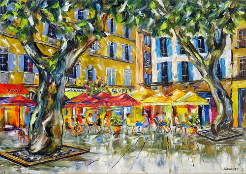 Sommer in Bouches-du-Rhône by Mirek Kuzniar, Painting for Sale on Select