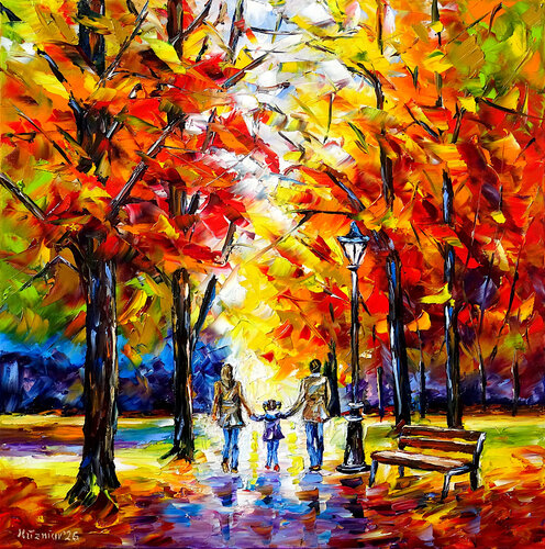 Herbstfreude by Mirek Kuzniar, Painting for Sale on Select