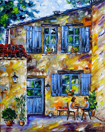 Sommermittag in der Provence by Mirek Kuzniar, Painting for Sale on Select