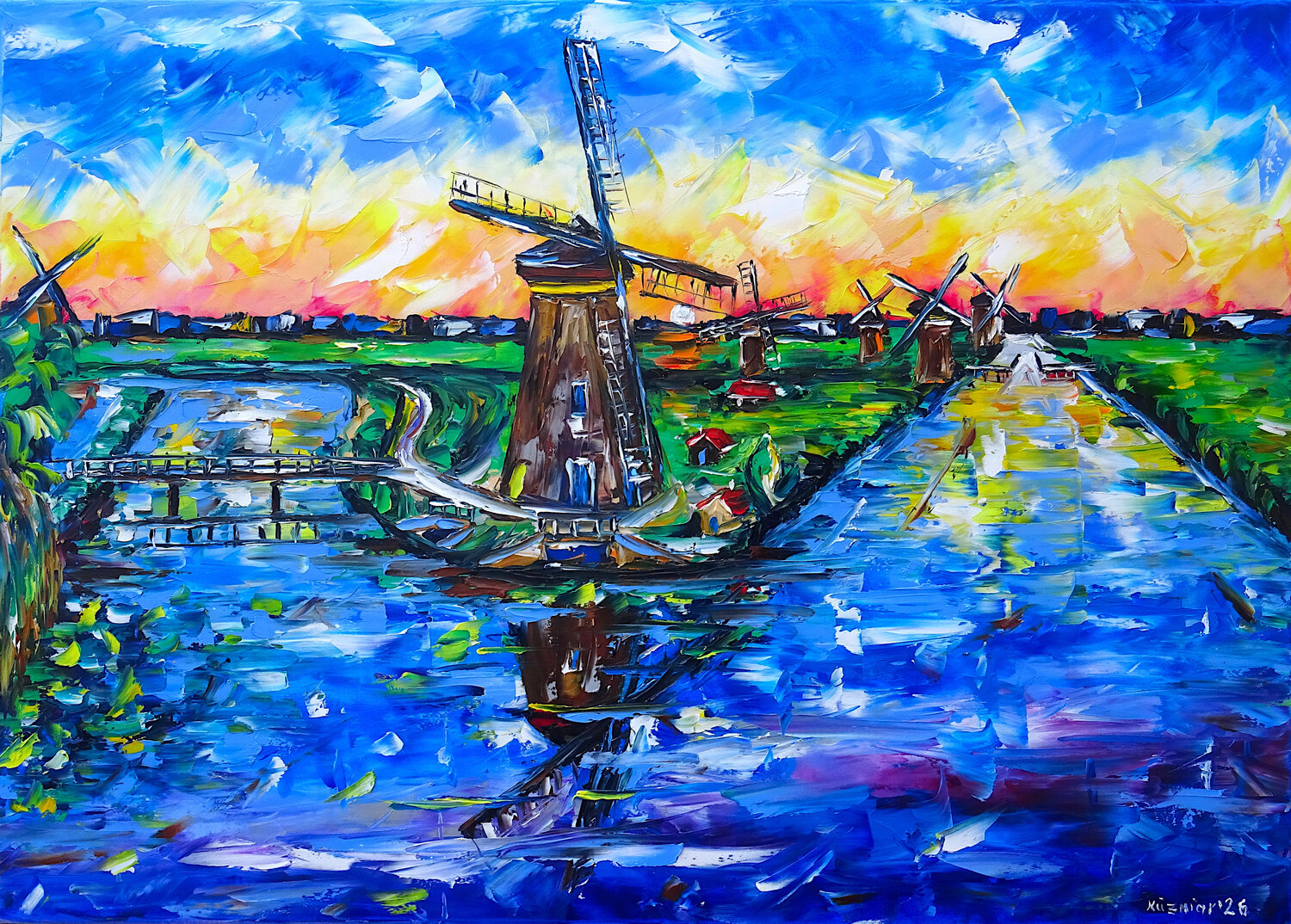 Schönes Holland Mirek Kuzniar Original painting for sale