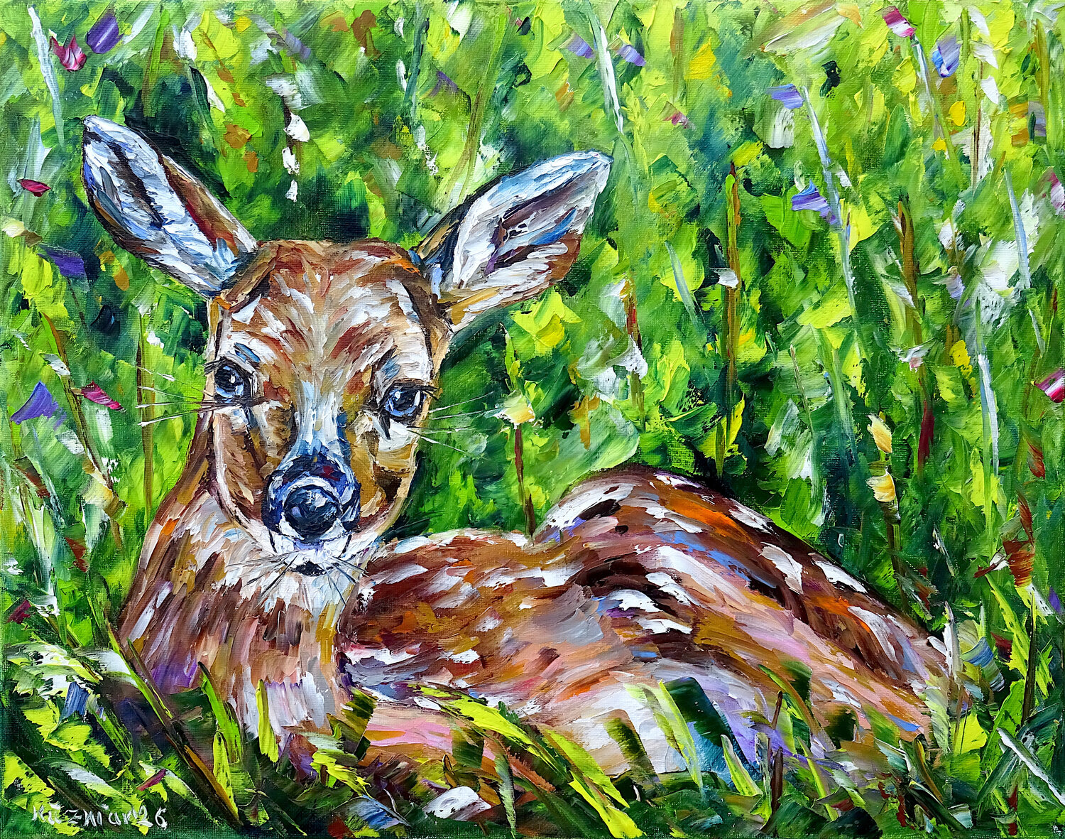 Bambi Mirek Kuzniar Original painting for sale