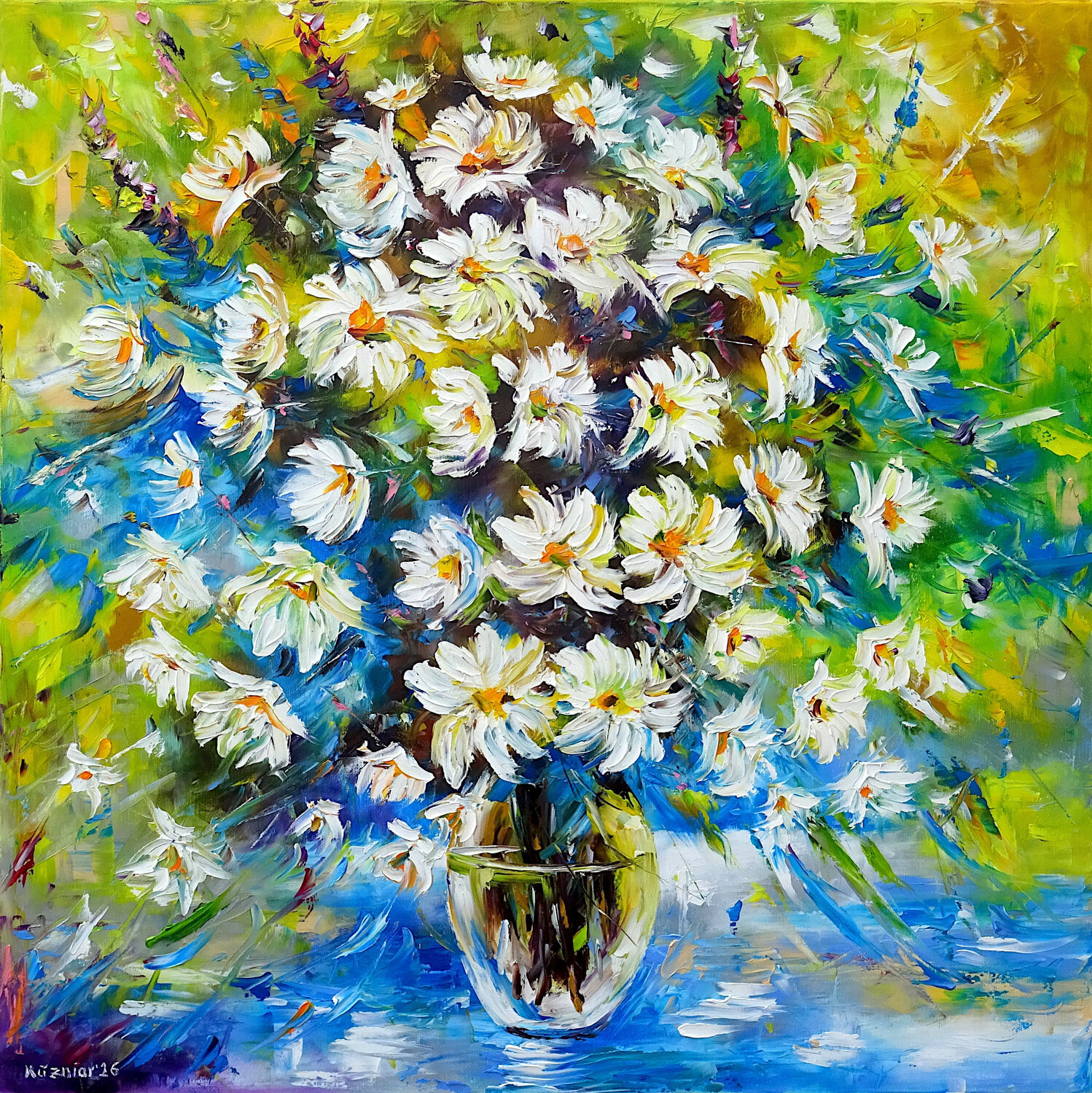 Sommerstrauß Mirek Kuzniar Original painting for sale