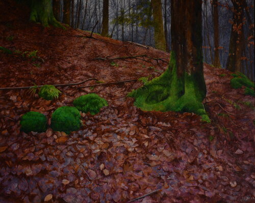 A friendly corner by Adam Faglio, Painting for Sale on Select