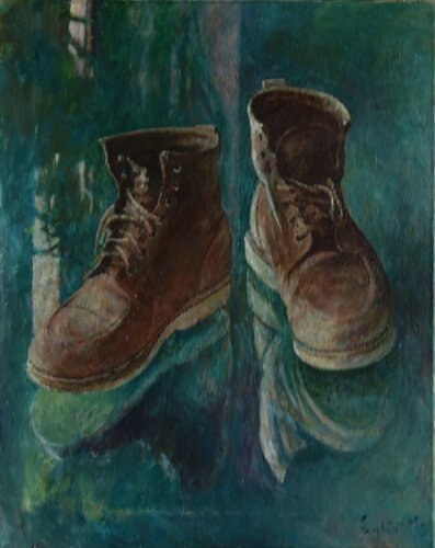 Shoes by Adam Faglio, Painting for Sale on Select