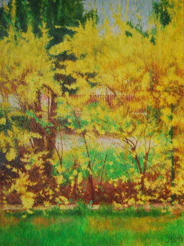 The border by Adam Faglio, Painting for Sale on Select