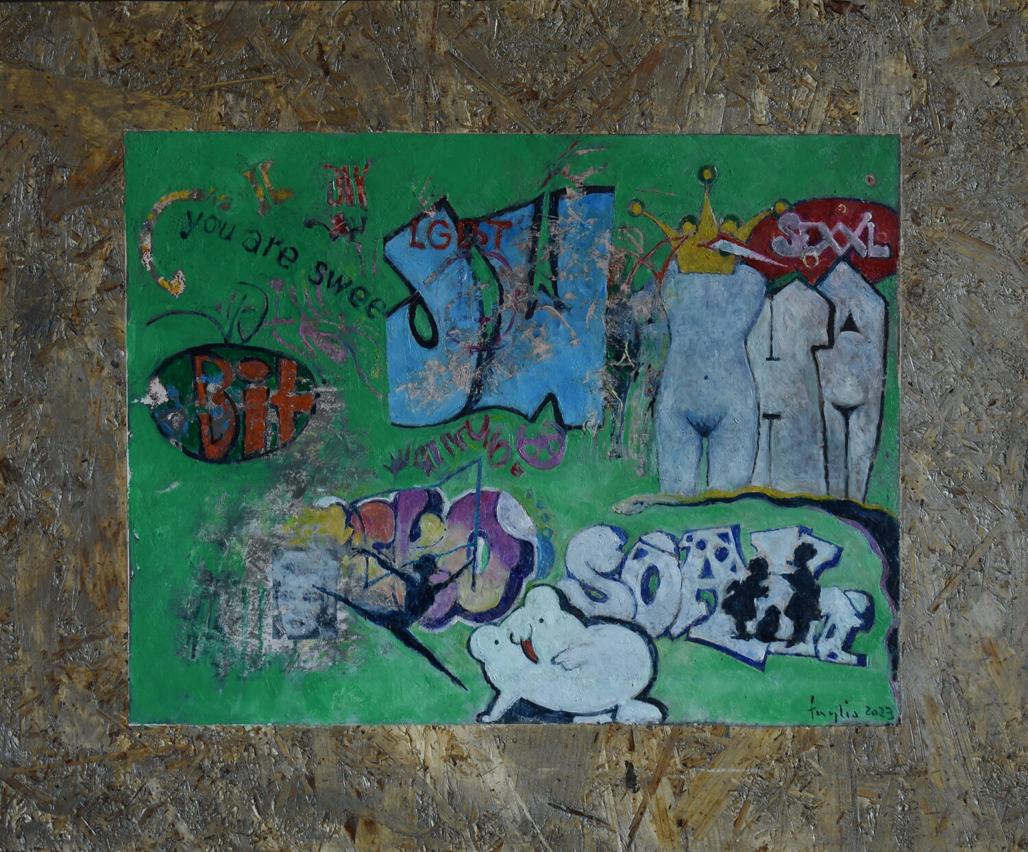 SEXXL Adam Faglio Original painting for sale