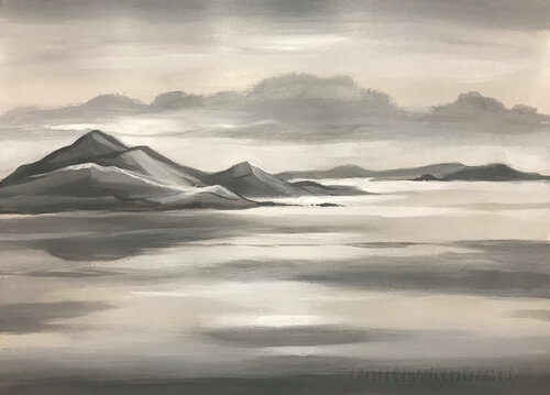 Light on the Water by Dmitry King, Painting for Sale on Select