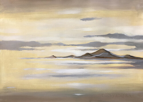 Evening on the Water by Dmitry King, Painting for Sale on Select