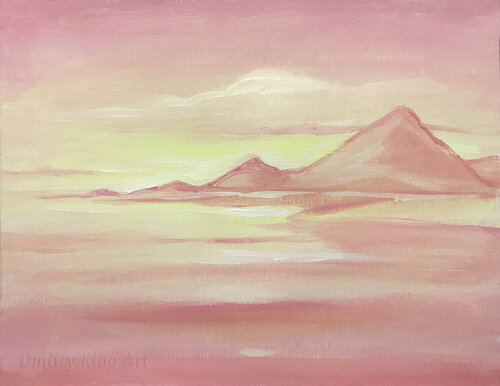 Sunset Bay by Dmitry King, Painting for Sale on Select