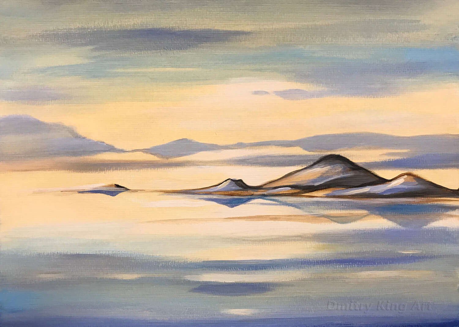 Morning on the Water Dmitry King Original painting for sale