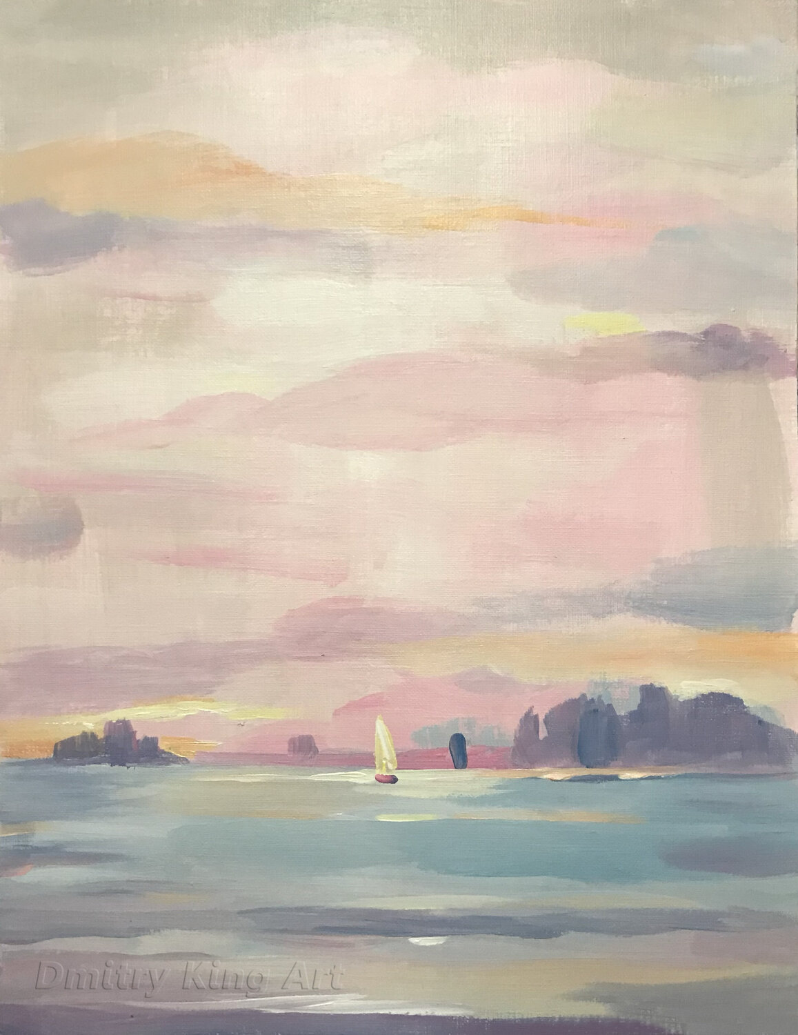 Veil of Summer Dmitry King Original painting for sale