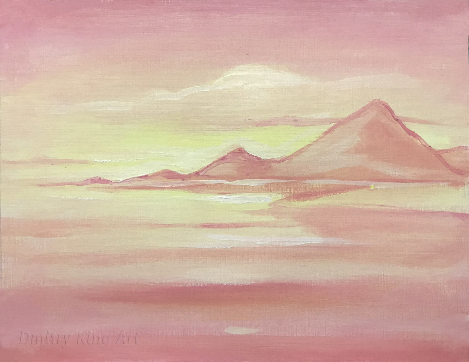 Sunset Bay Dmitry King Original painting for sale