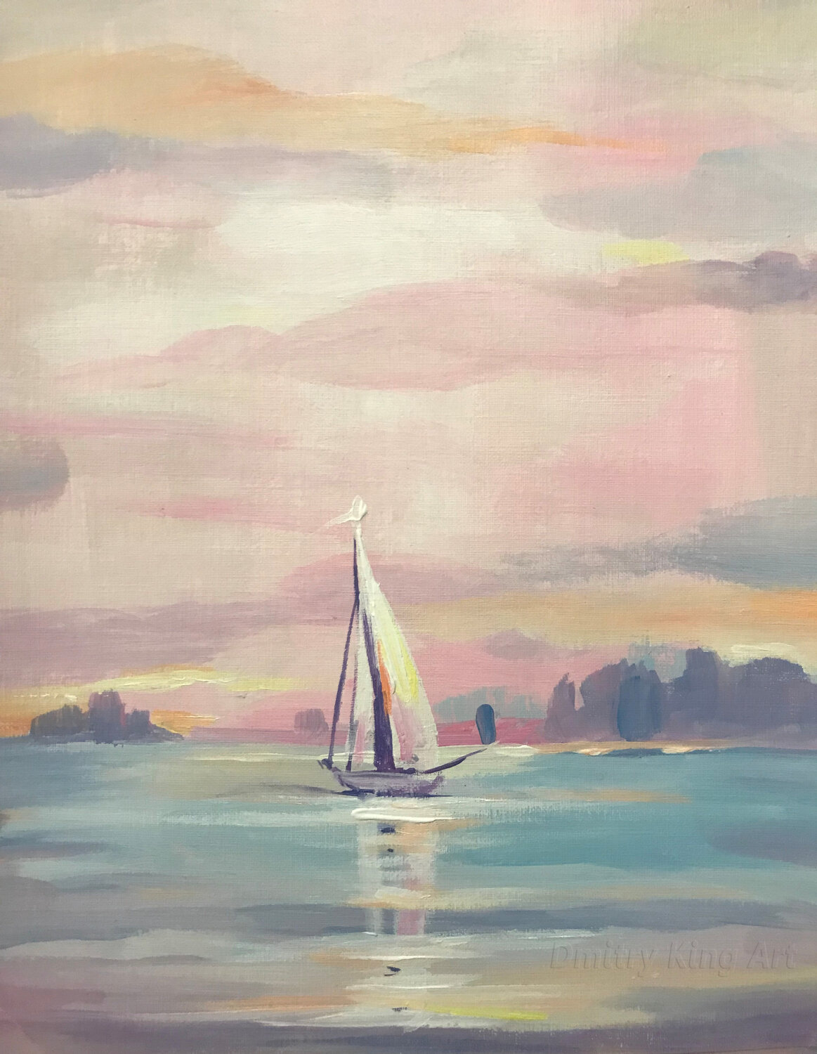 Water Bliss Dmitry King Original painting for sale