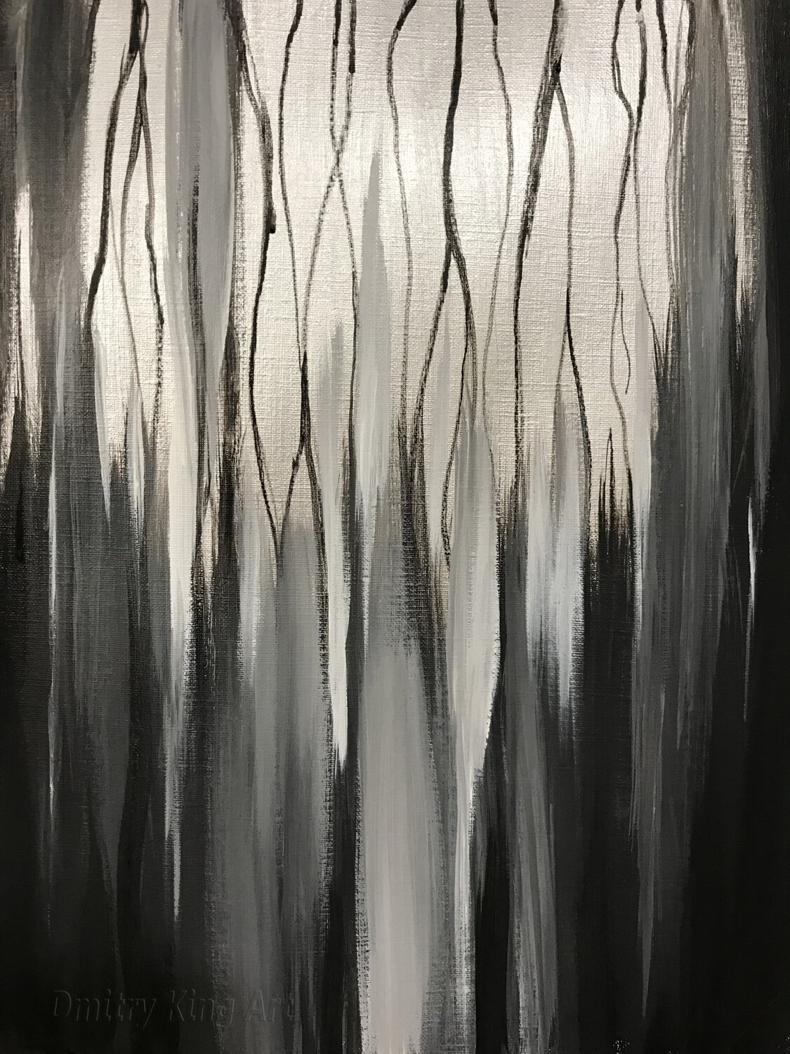 Silver Dreams Dmitry King Originalgemälde zu verkaufen