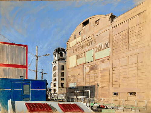 Les Grands Moulins de Paris by Gilbert Raffin, Painting for Sale on Select