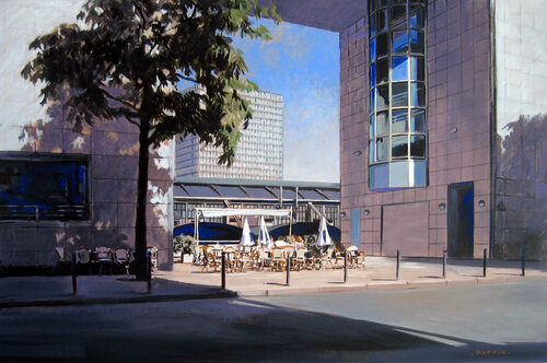 Rue Louise Weiss by Gilbert Raffin, Painting for Sale on Select