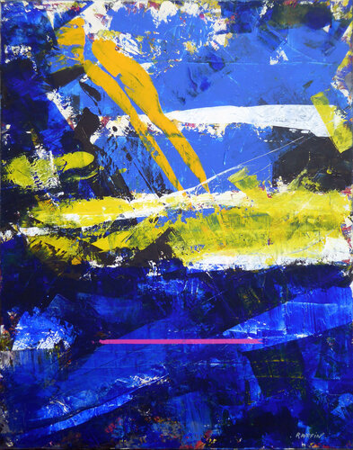 LIGNE TONIQUE by Gilbert Raffin, Painting for Sale on Select